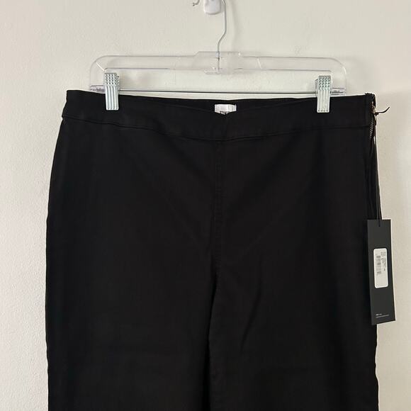 Edwin Women's Lark Pull On Mid-Rise Bootcut Leg Ankle Crop Jeans Black 32 New - Picture 2 of 8